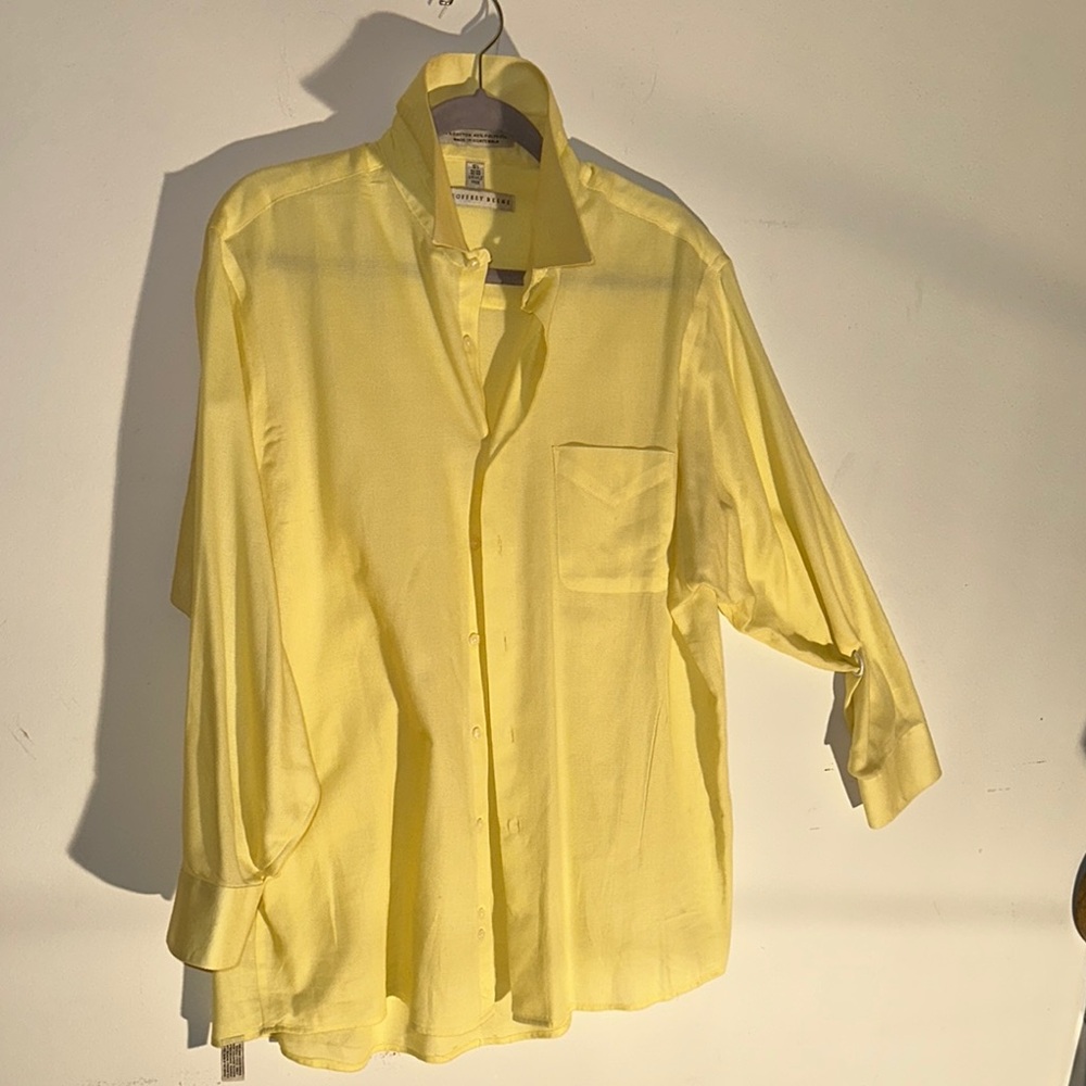 Geoffrey Beene Men's Yellow Shirt